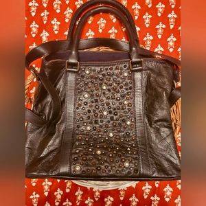 HARLEY Davidson leather bedazzled bag